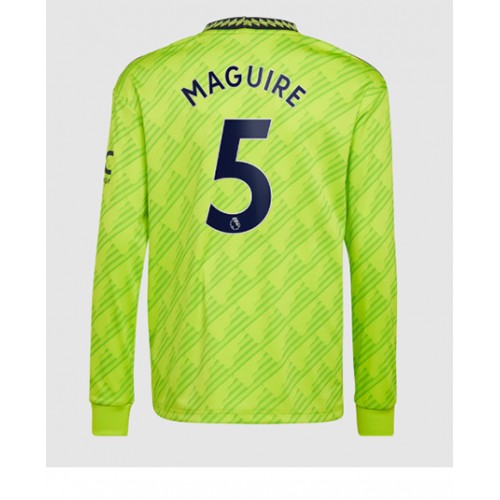 Fotbalové Dres Manchester United Harry Maguire #5 Alternativní 2022-23 Dlouhý Rukáv